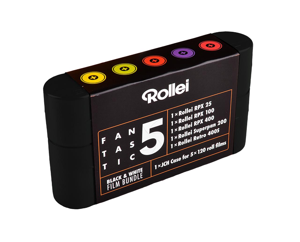 Rollei Fantastic 5 mustavalkofilmi 120 bundle - Image 2