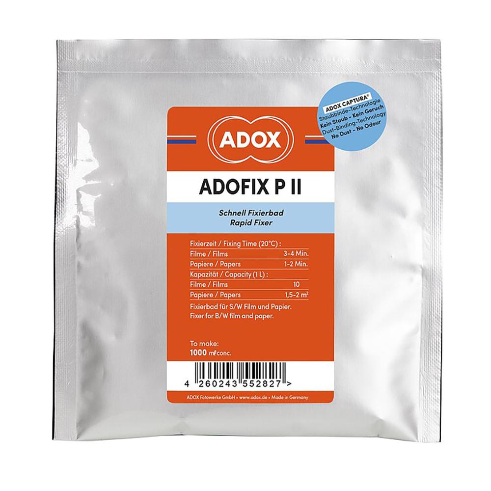 ADOX ADOFIX P II jauhekiinnite mustavalkofilmille ja -paperille, 1000 ml työliuokseen.